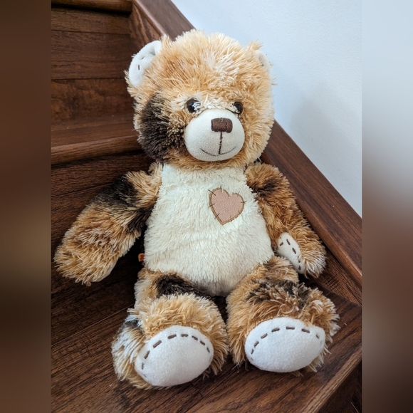 BUILD A BEAR WORKSHOP Champ IV 17" Mocha Brown Calico Bear - Picture 9 of 10
